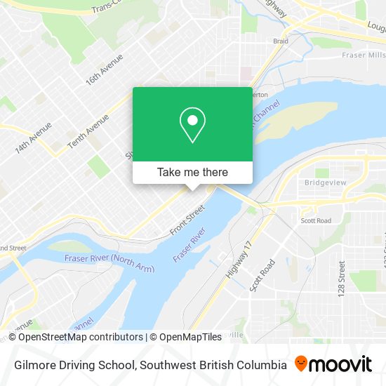 Gilmore Driving School map