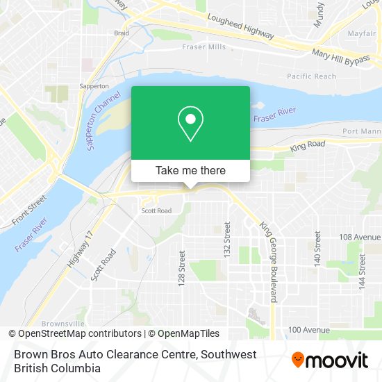 Brown Bros Auto Clearance Centre map