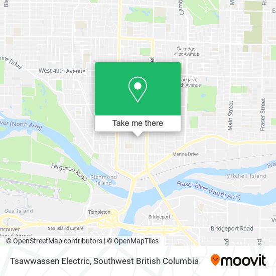 Tsawwassen Electric map