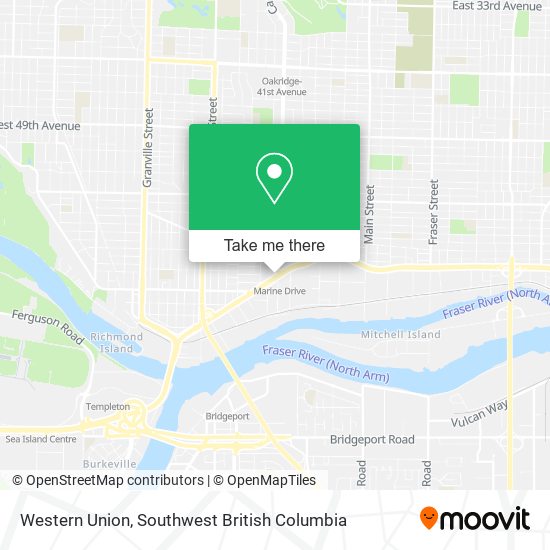 Western Union map