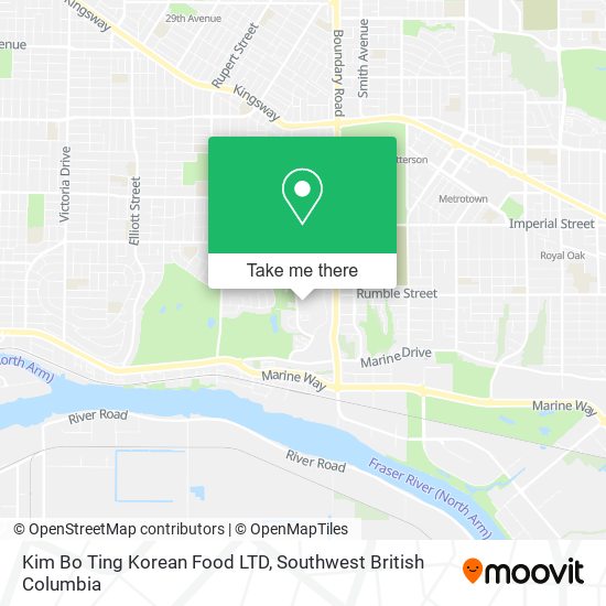 Kim Bo Ting Korean Food LTD plan