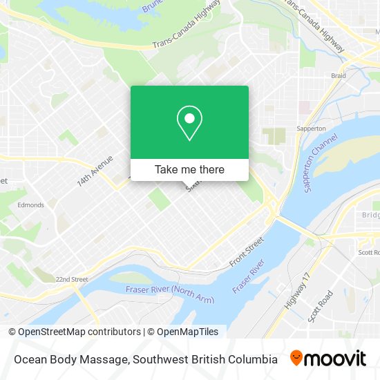 Ocean Body Massage map