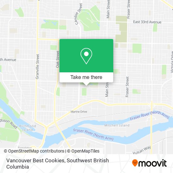 Vancouver Best Cookies map