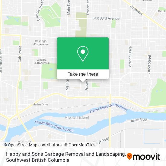 Happy and Sons Garbage Removal and Landscaping map