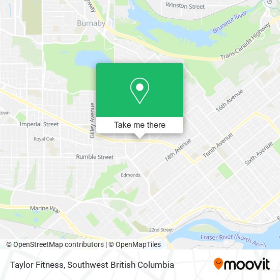 Taylor Fitness map