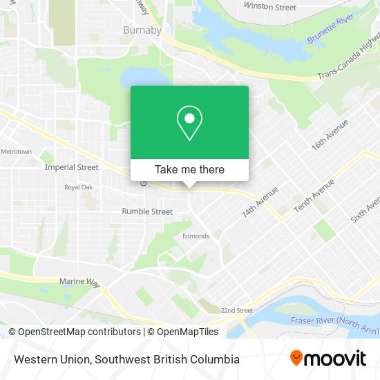 Western Union map