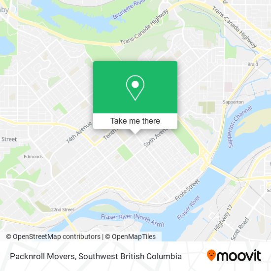 Packnroll Movers map