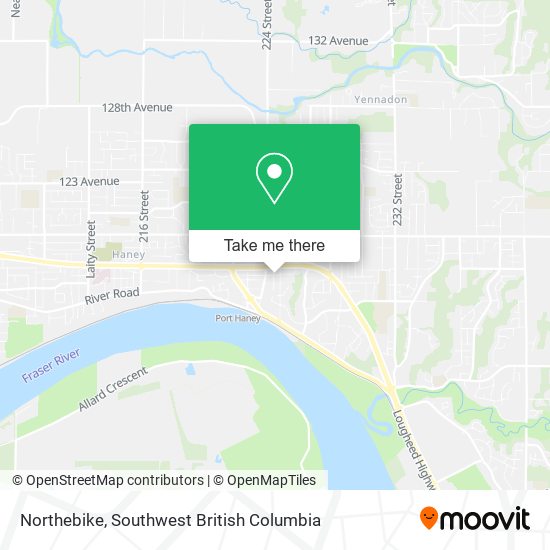 Northebike map