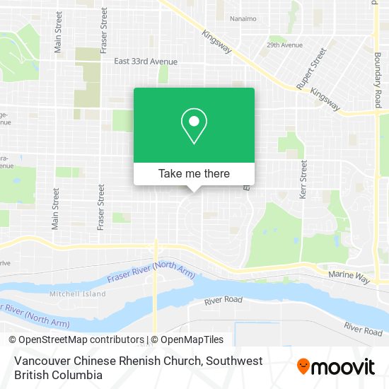 Vancouver Chinese Rhenish Church map