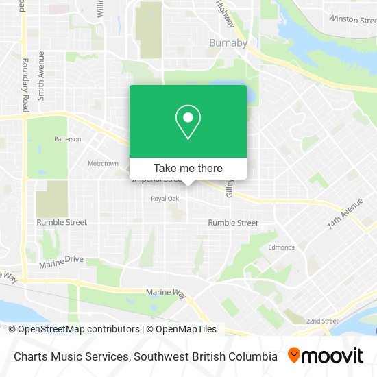 Charts Music Services map