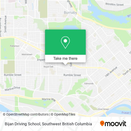 Bijan Driving School map