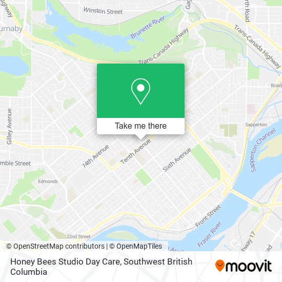 Honey Bees Studio Day Care map