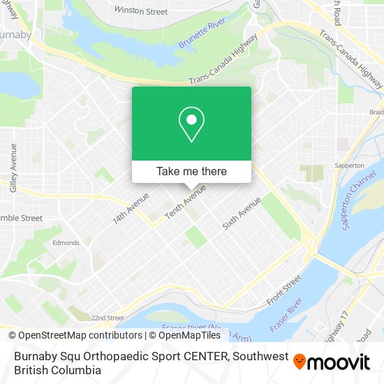 Burnaby Squ Orthopaedic Sport CENTER plan