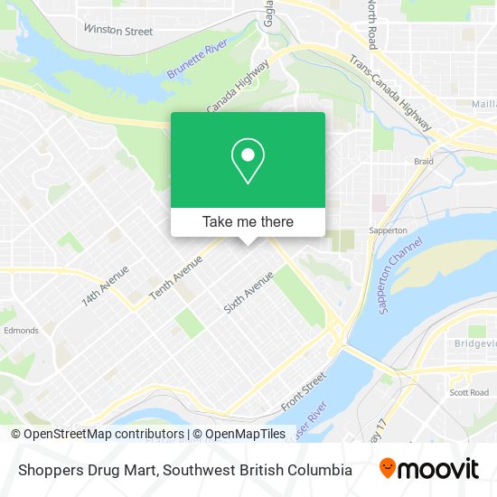 Shoppers Drug Mart map