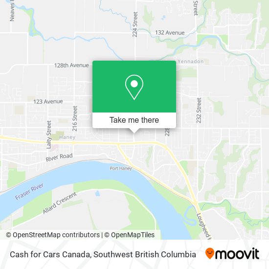 Cash for Cars Canada map