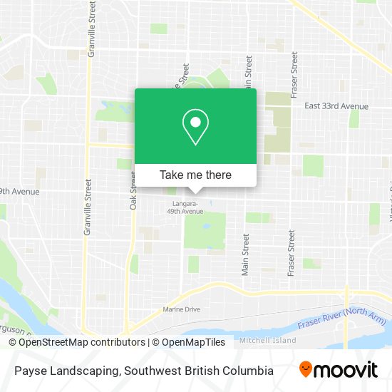 Payse Landscaping map