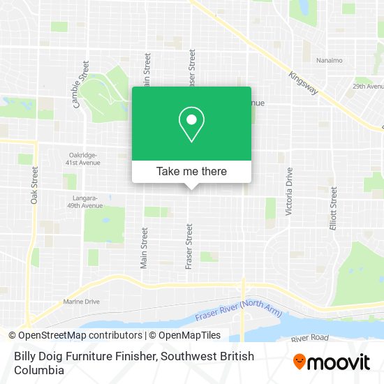 Billy Doig Furniture Finisher map