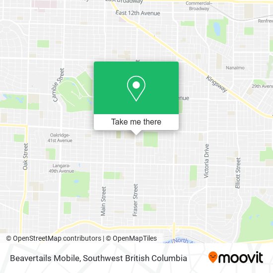 Beavertails Mobile map