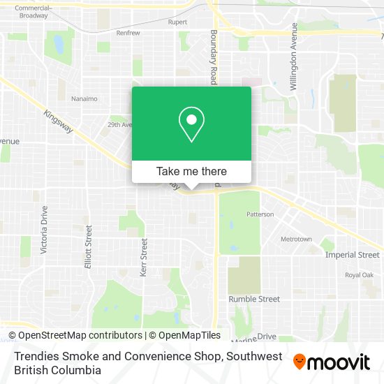 Trendies Smoke and Convenience Shop map