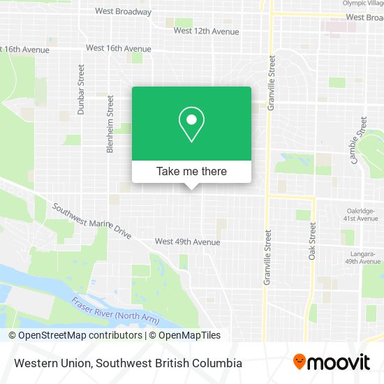 Western Union map