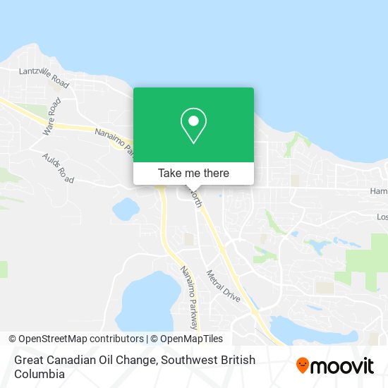 Great Canadian Oil Change map