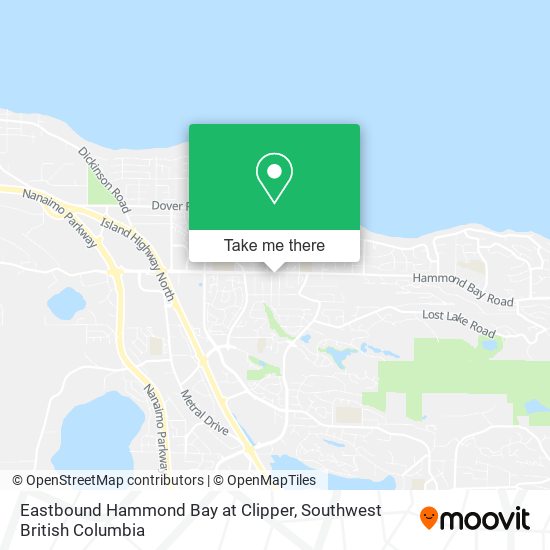 Eastbound Hammond Bay at Clipper map