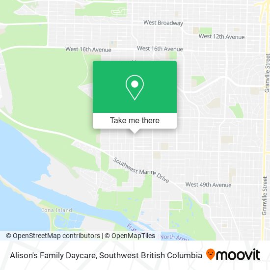 Alison's Family Daycare map