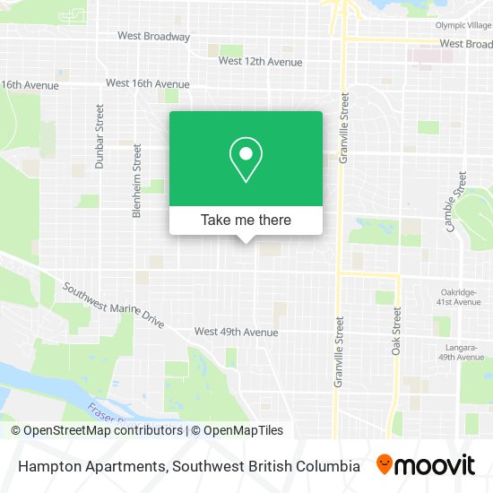 Hampton Apartments map