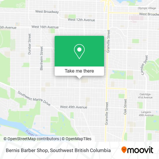 Bernis Barber Shop map