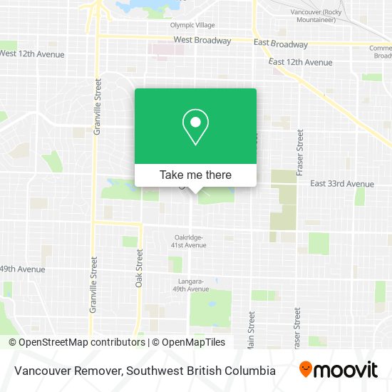 Vancouver Remover map