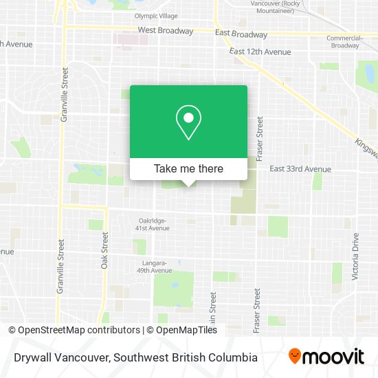 Drywall Vancouver map