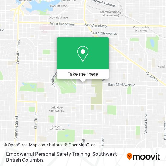 Empowerful Personal Safety Training map