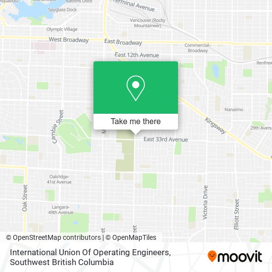 International Union Of Operating Engineers map