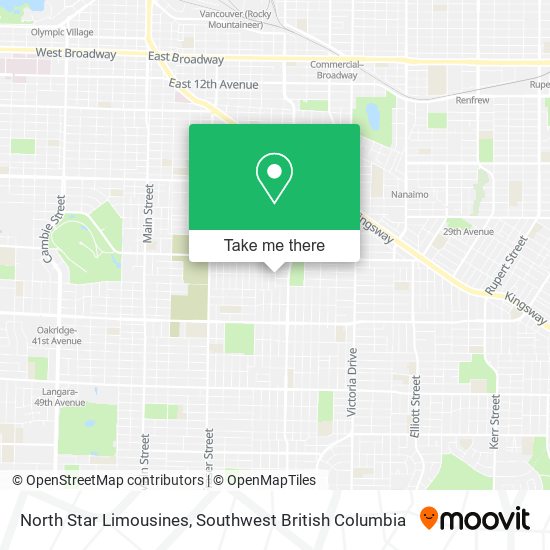 North Star Limousines map