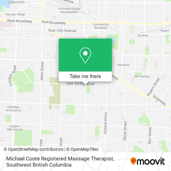 Michael Conte Registered Massage Therapist map