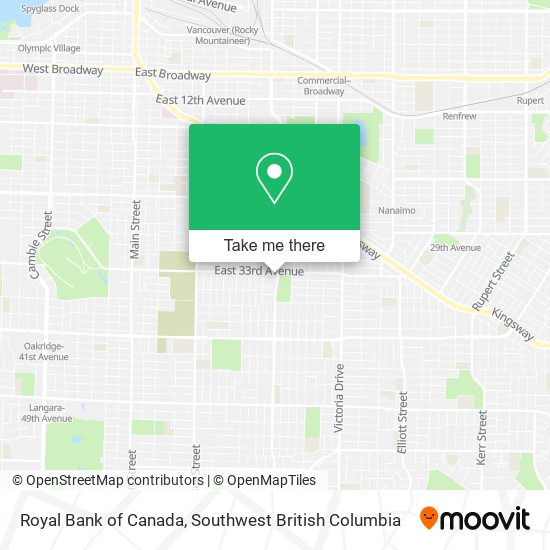 Royal Bank of Canada map