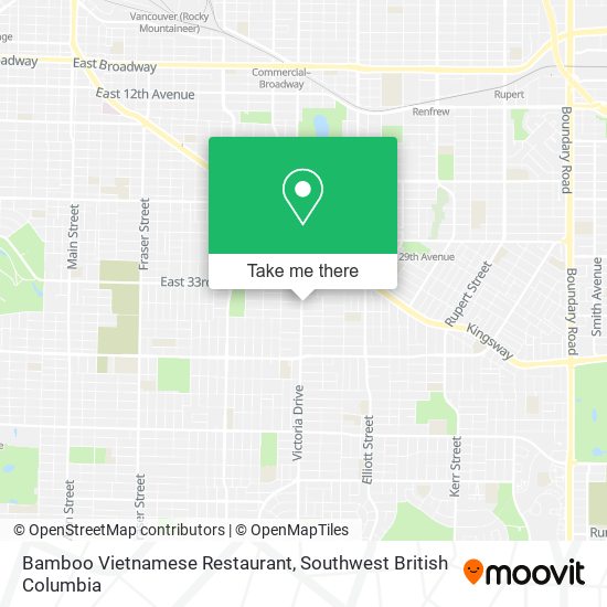 Bamboo Vietnamese Restaurant plan