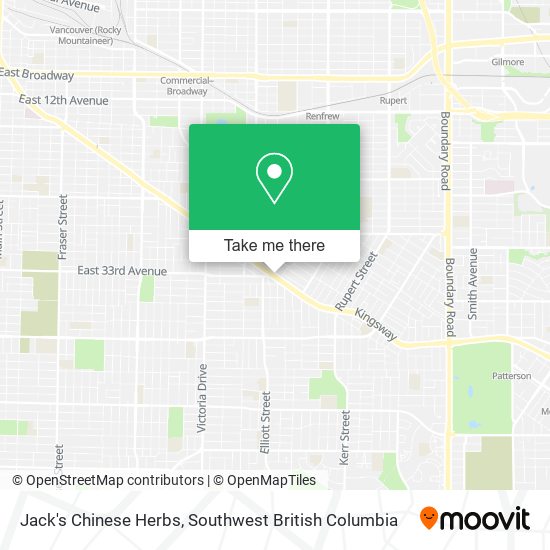 Jack's Chinese Herbs map