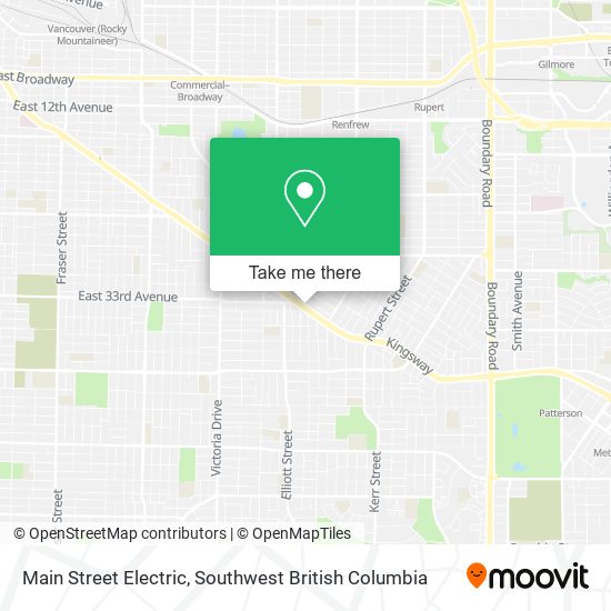 Main Street Electric map