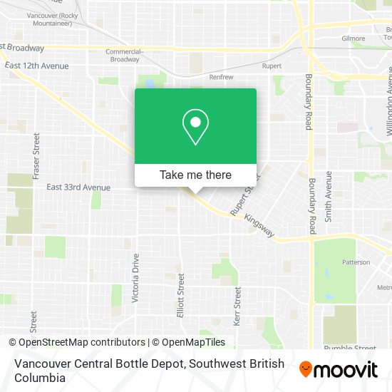 Vancouver Central Bottle Depot plan