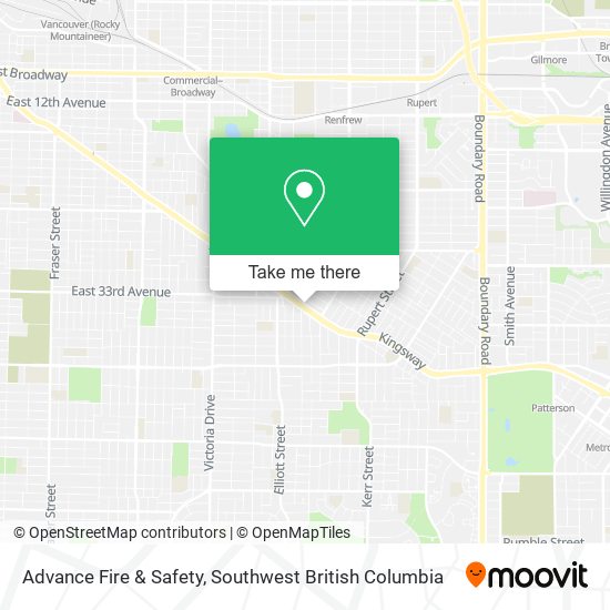 Advance Fire & Safety map