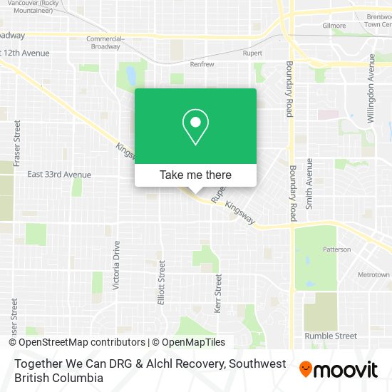 Together We Can DRG & Alchl Recovery map