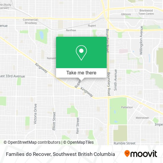 Families do Recover map