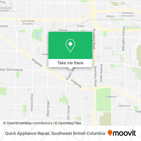 Quick Appliance Repair map