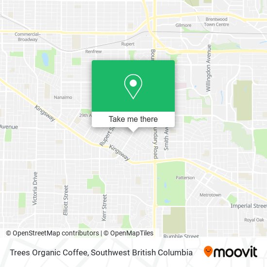 Trees Organic Coffee map