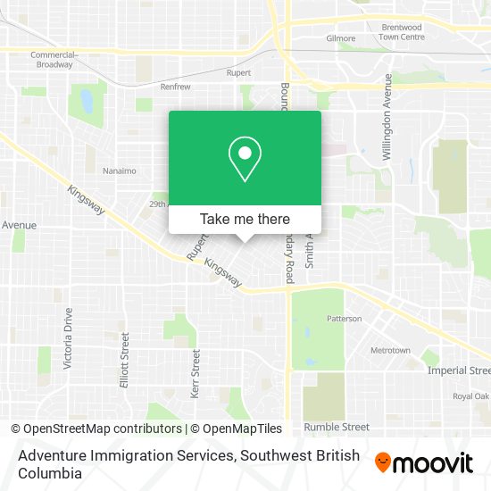 Adventure Immigration Services map