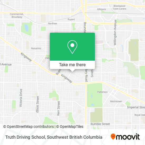 Truth Driving School map