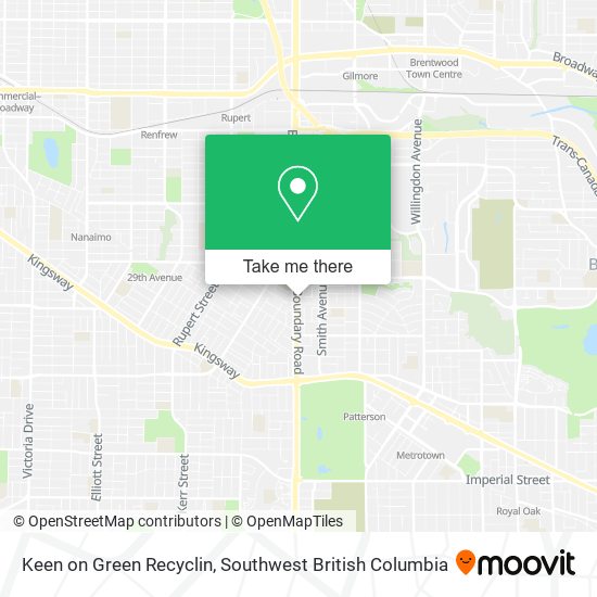 Keen on Green Recyclin map