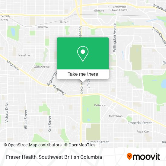 Fraser Health map