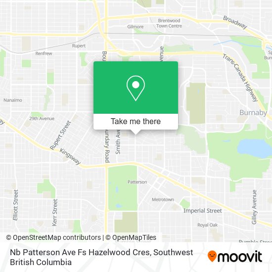 Nb Patterson Ave Fs Hazelwood Cres map
